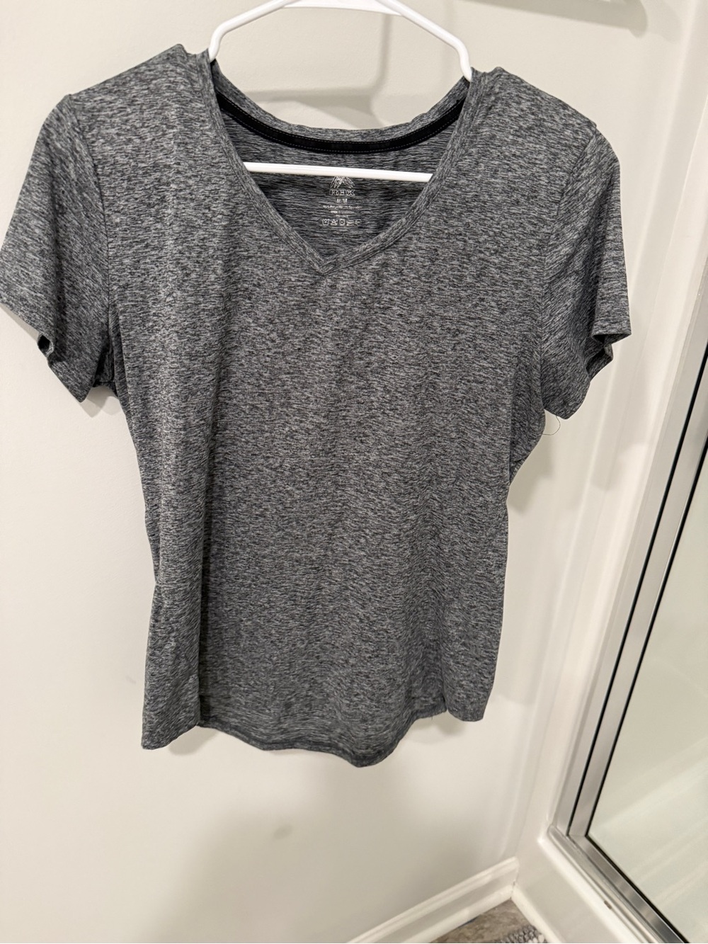 Heather grey athletic top